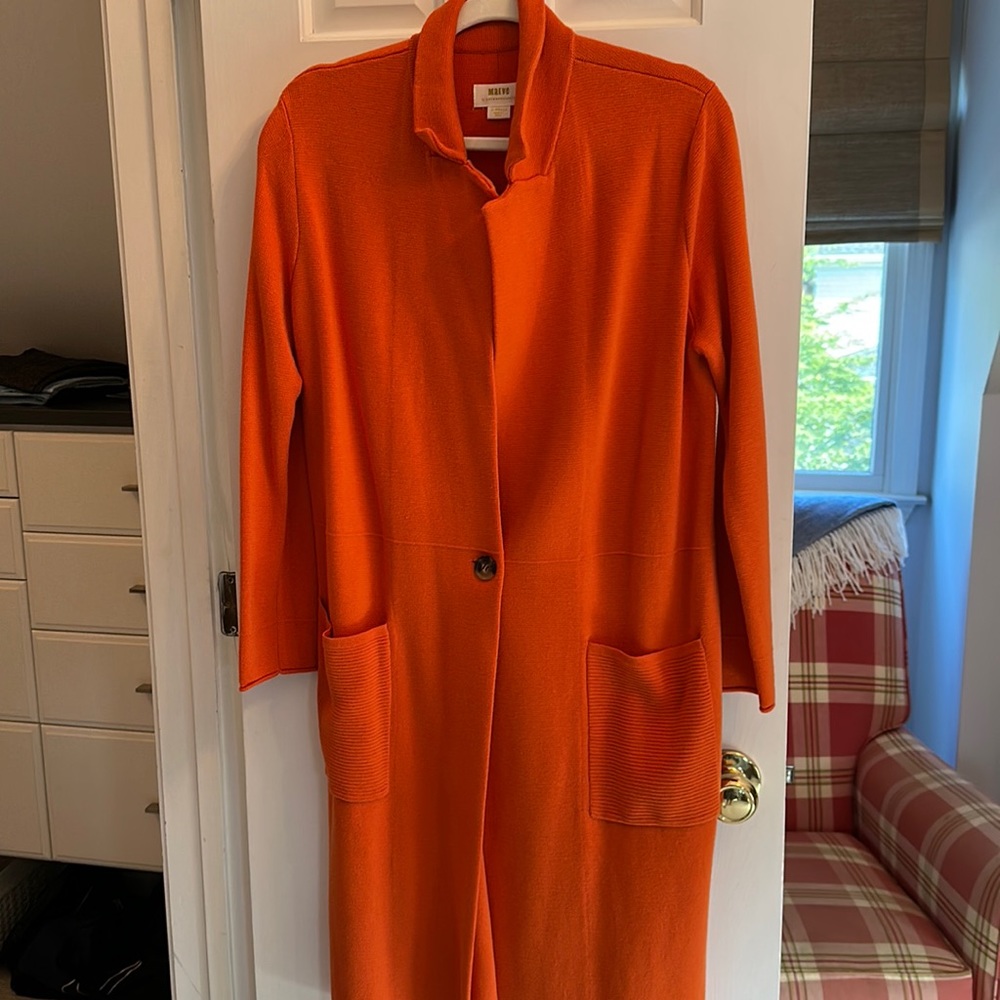 MAEVE by Anthropologie - orange car coat size, extra small, fits like a 6/8